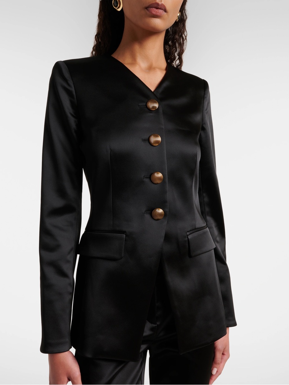 Veronica Beard Cynthia Jacket blazer 4 nwt black satin $898